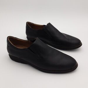 American classic moccassin shoe black leather slip on 12M extreme comfort casual